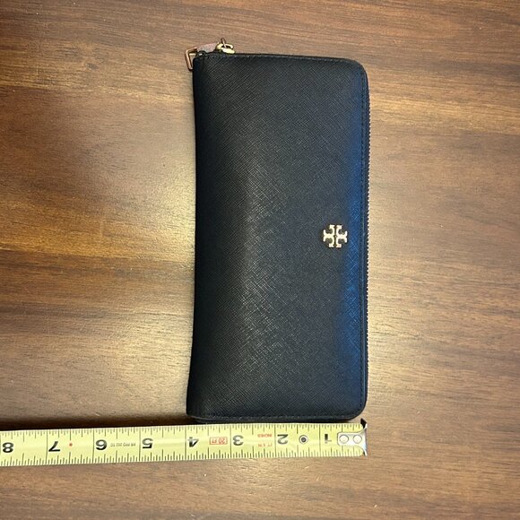 Tory Burch Women's Robinson Saffiano Continental Wallet Black - Picture 8 of 16